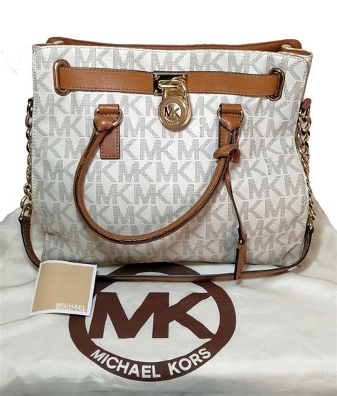 michael kors signature tote vanilla|michael kors large monogram tote.